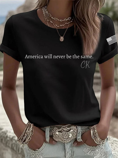 Women's Rip Printed Casual T-Shirt