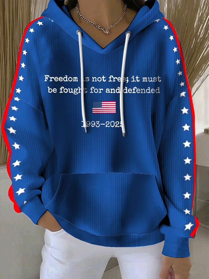 Women's Freedom Is Not Free It Must Be Fought For And Defended Print Sweatshirt
