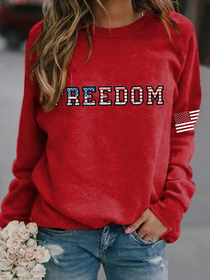 Women's Freedom Print Sweatshirt