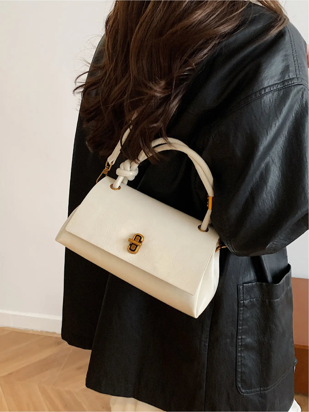 Women's Mini Flap Satchel Crossbody Bag – Vegan Leather Shoulder Bag & Clutch