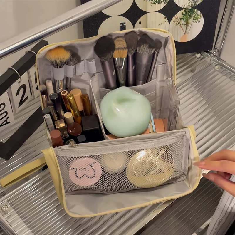 Standing Makeup Bag – Portable, Large Capacity
