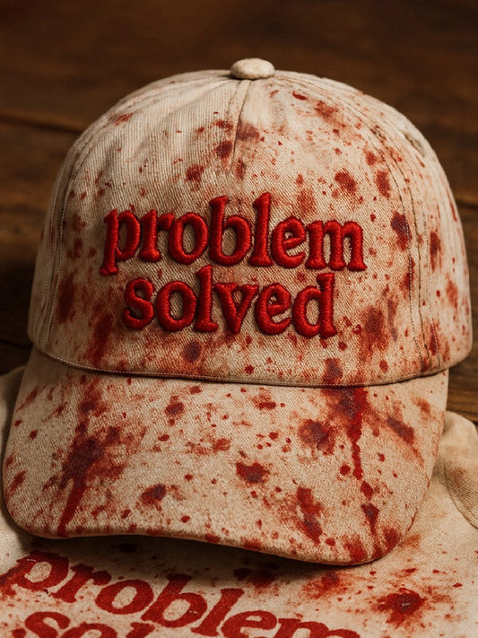 Unisex casual dark blood stain hat