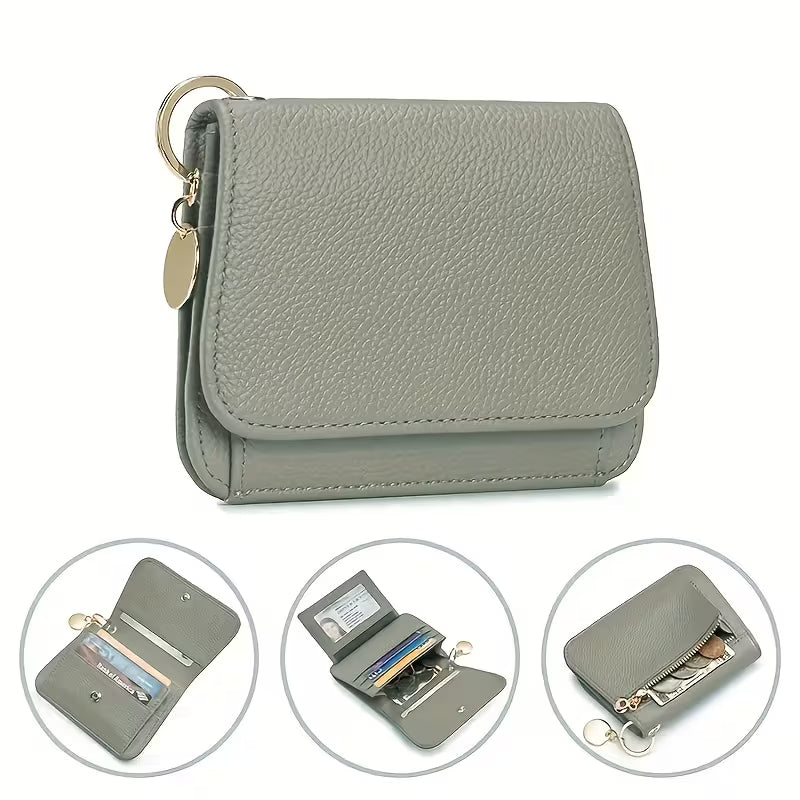 RFID Blocking Leather Wallet with Card Holder & Coin Pocket