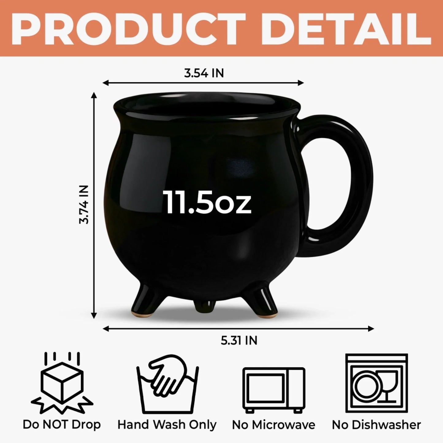 Custom Witch Cauldron Coffee Mug - Personalized Halloween Witchy Gifts For Besties, Sisters, BFF, Family, Yourself - Witching You A Wicked Brew