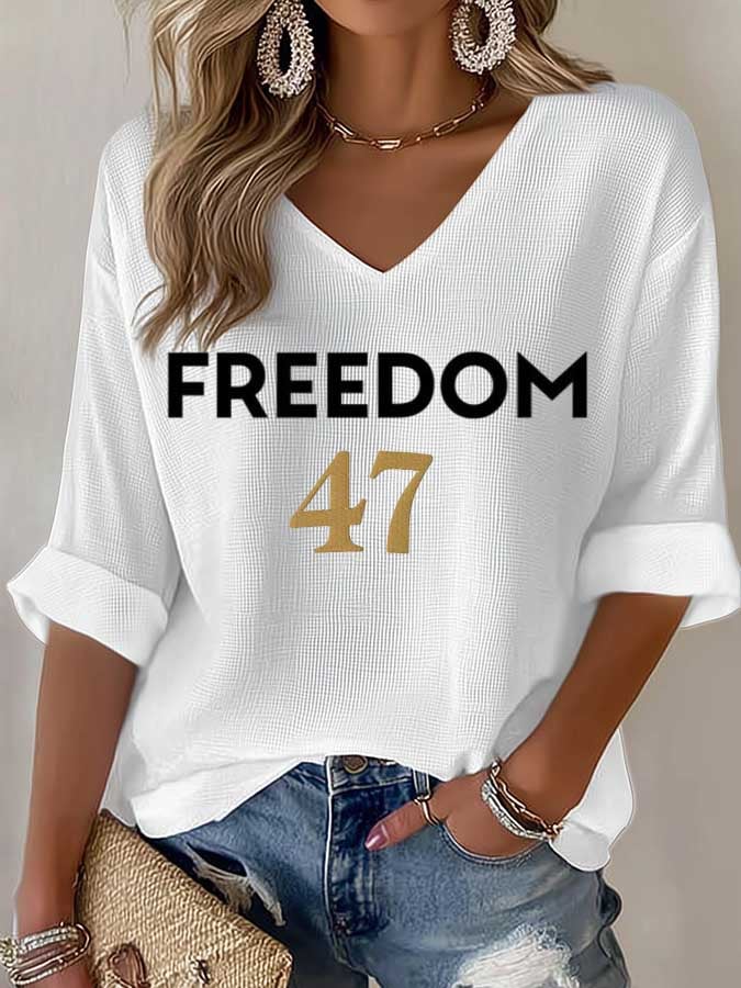 Women's Commemorative Leader Print Waffle T-Shirt