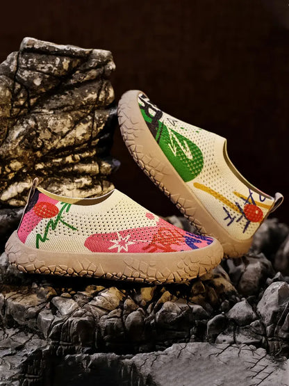 Women's Knit Breathable Slip-On Casual Shoes