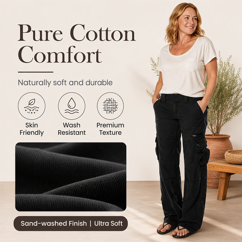 ✨Women's Vintage Wide Leg Cargo Pants