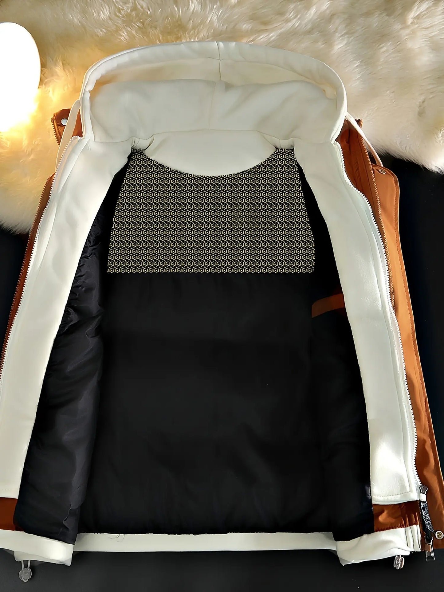 Unisex Hooded Thermal Vest — Faux Two-Piece Layered Winter Gilet