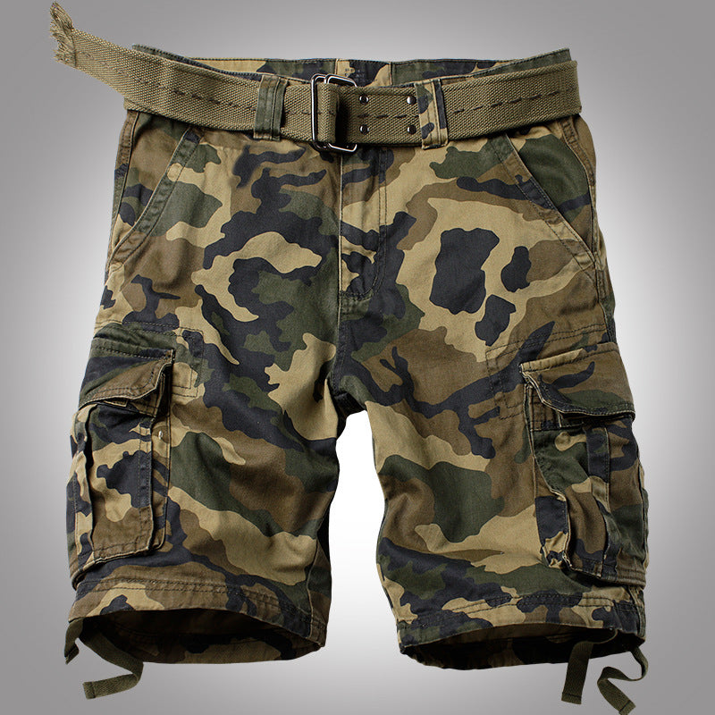 Casual Loose Camo Cotton Men's Shorts