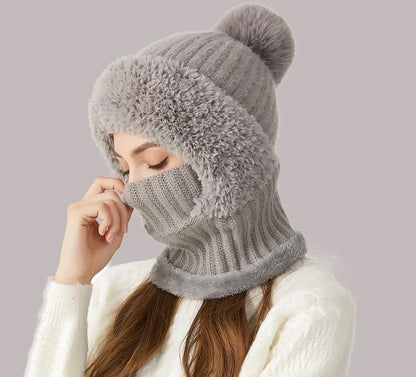 4-in-1 Full-Covering Winter Beanie Hat