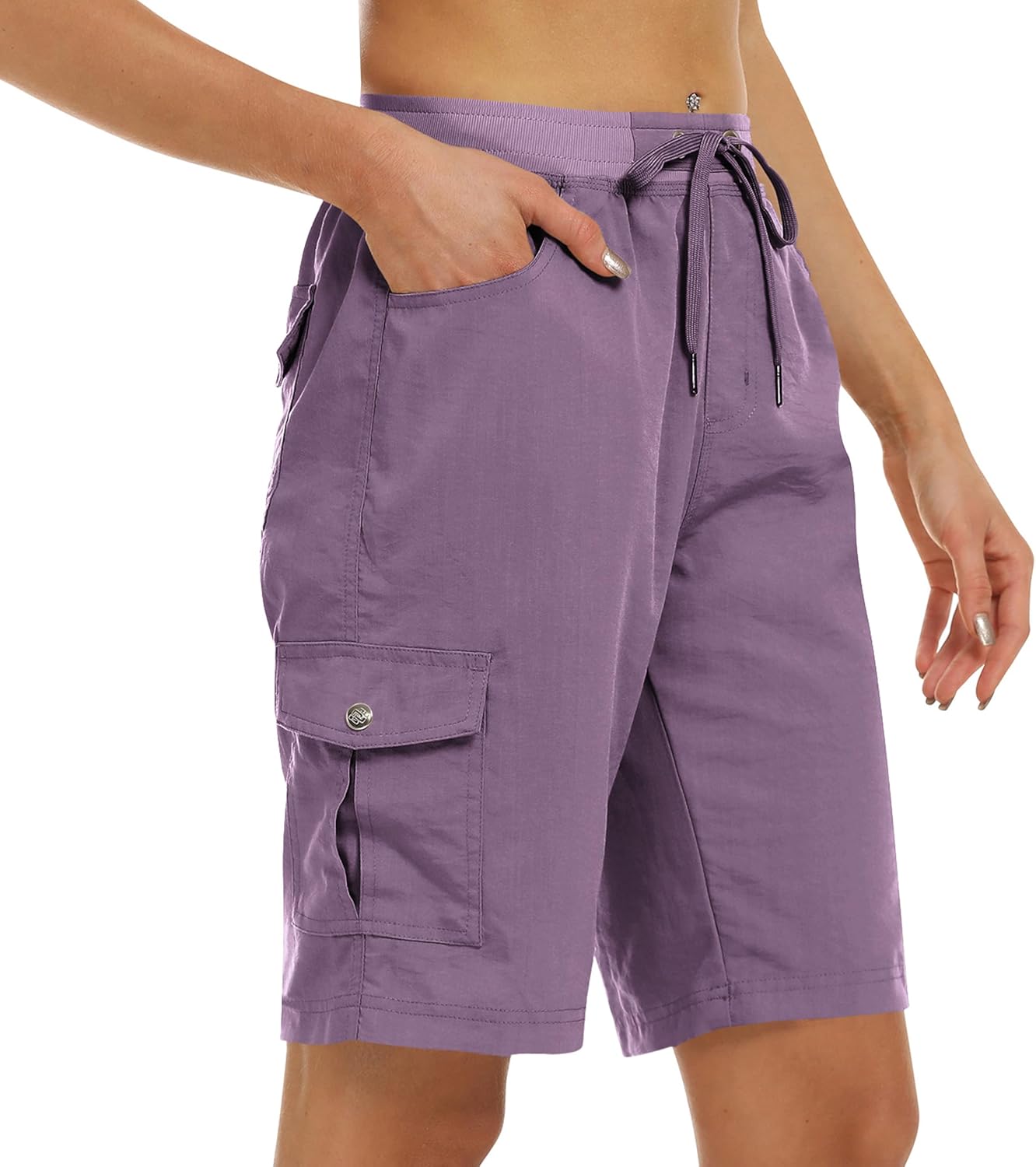 Women's Quick-Dry Cargo Shorts with Pockets