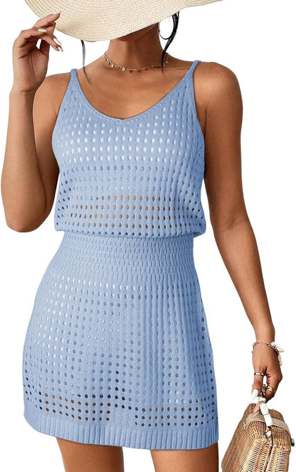 Boho Crochet Swimsuit Coverup for Beach & Cruise