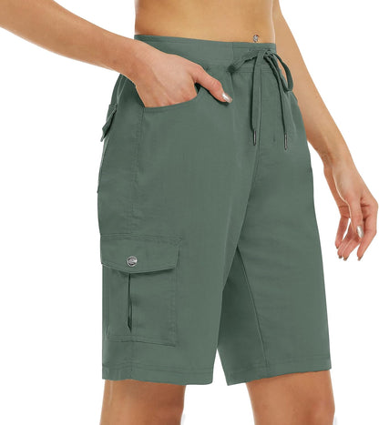 Women's Quick-Dry Cargo Shorts with Pockets