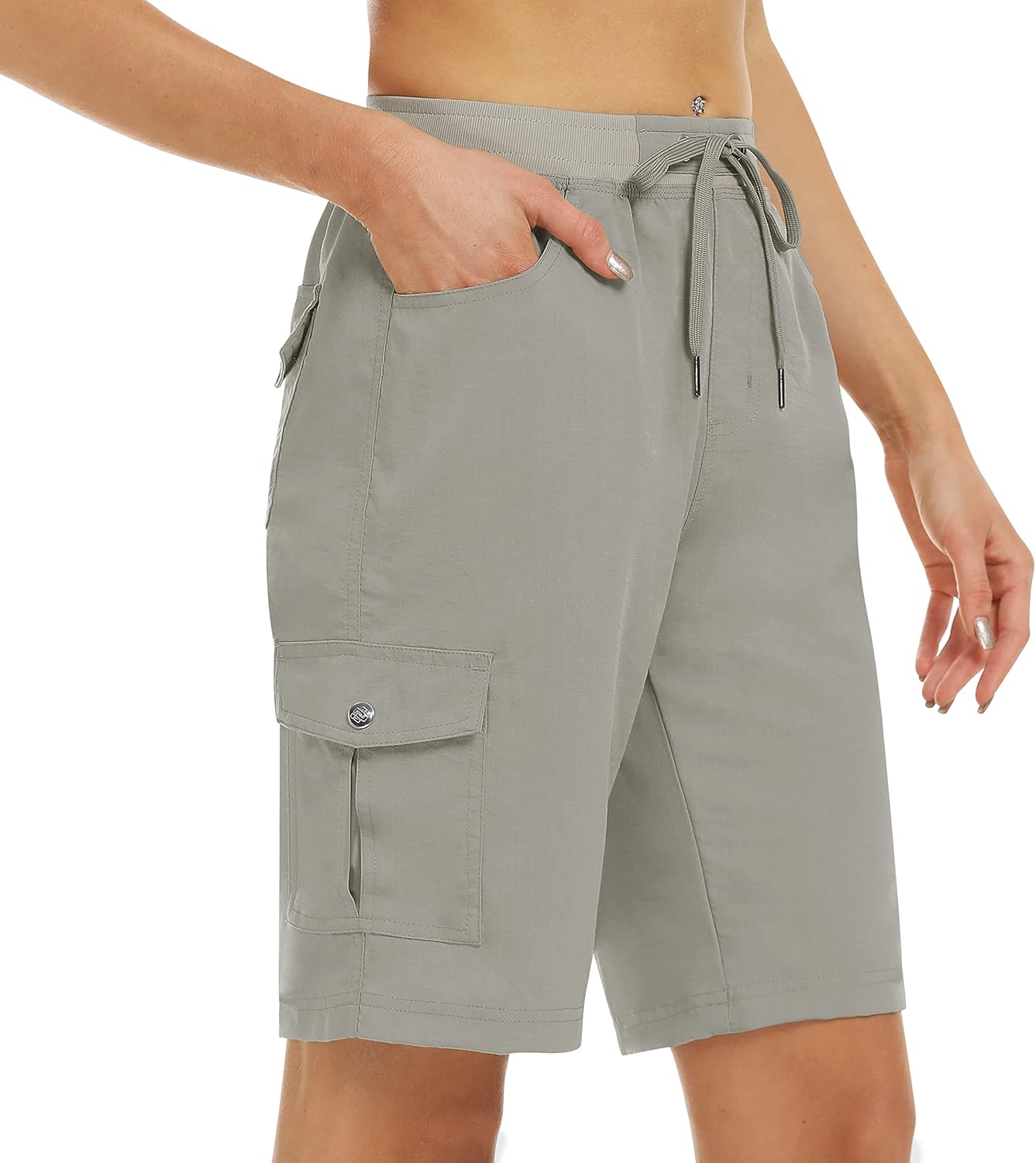 Women's Quick-Dry Cargo Shorts with Pockets