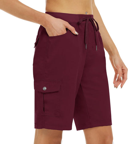 Women's Quick-Dry Cargo Shorts with Pockets