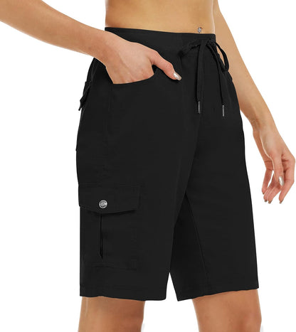 Women's Quick-Dry Cargo Shorts with Pockets