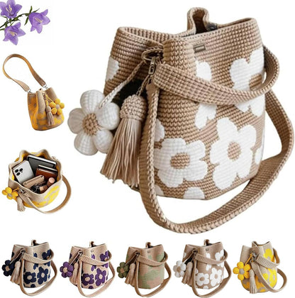 Handmade Crochet Flower Tote