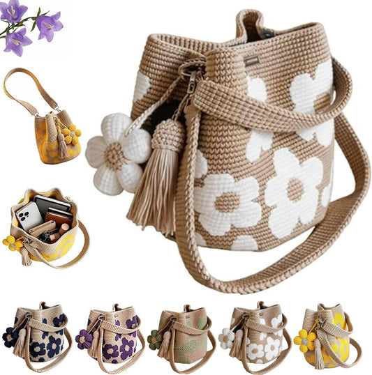 Handmade Crochet Flower Tote