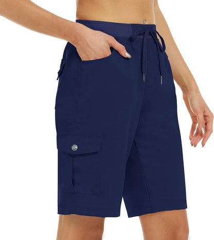 Women's Quick-Dry Cargo Shorts with Pockets