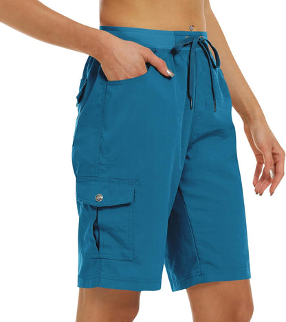 Women's Quick-Dry Cargo Shorts with Pockets