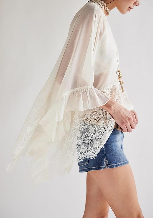 Front-Tie Ruffle Beach & Festival Top