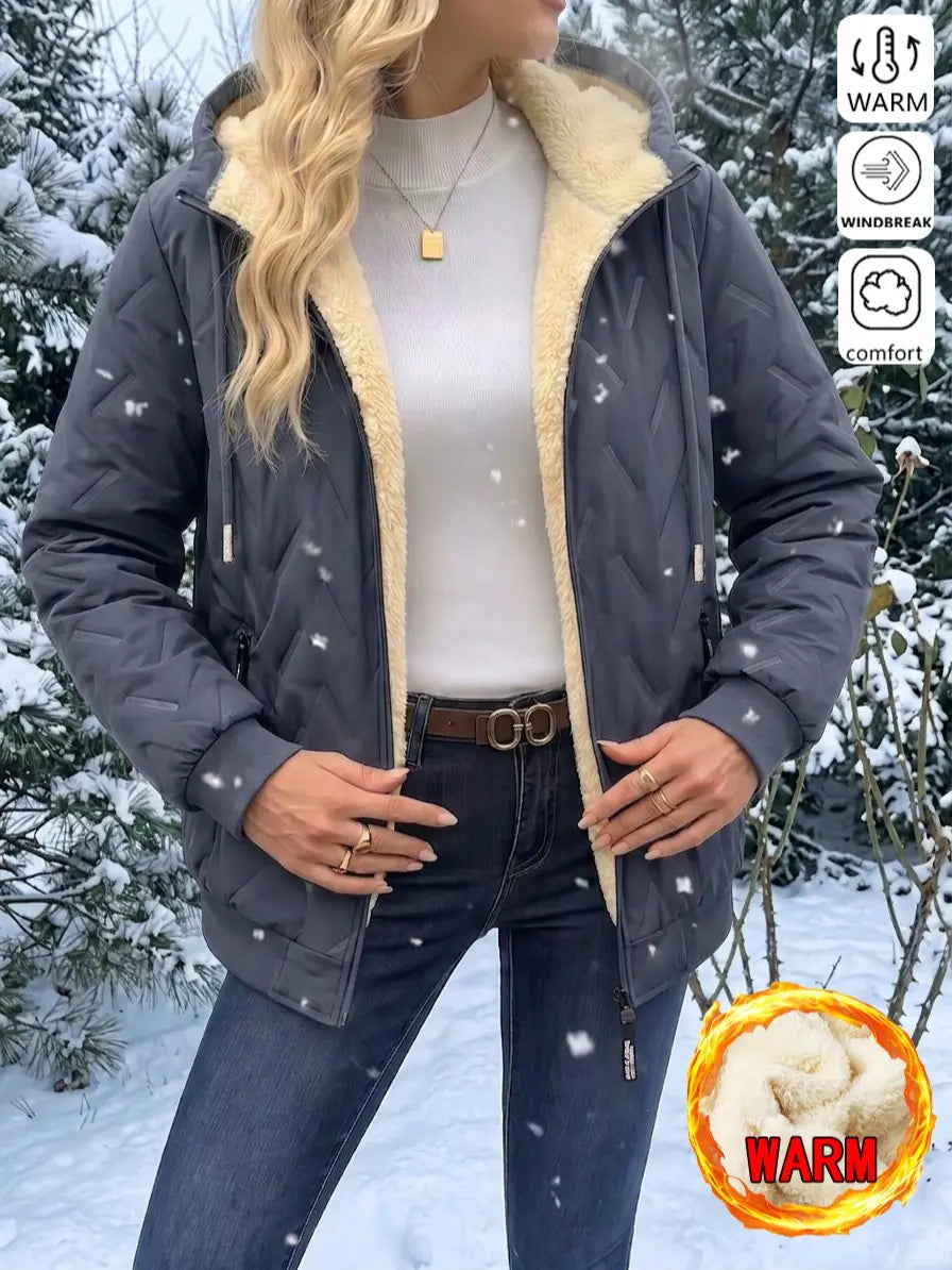 Women’s Winter Fleece Jacket - Lightweight, Warm, Casual & Outdoor Wear