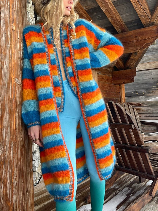 Fashion Gradient Sweater Cardigan