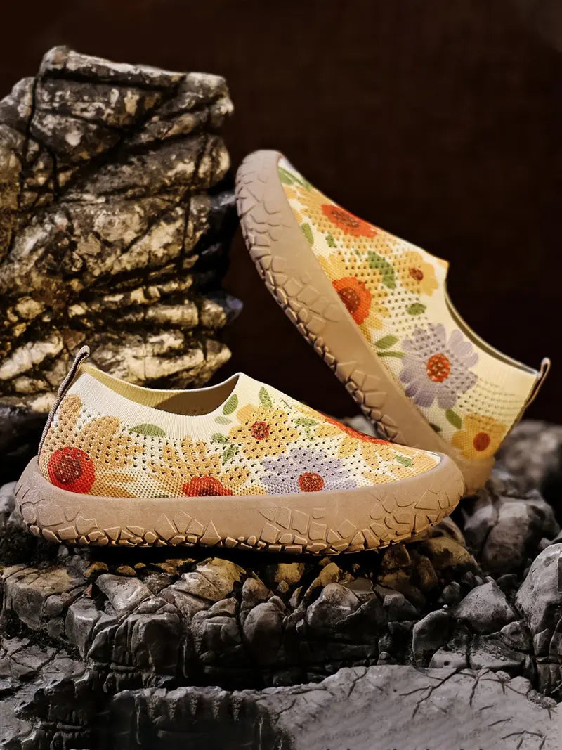 Women's Knit Breathable Slip-On Casual Shoes