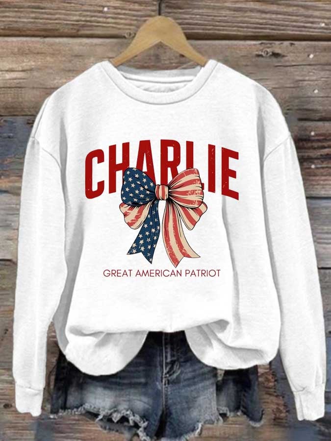 Women's Hot Events Printed Crew Neck Sweatshirt