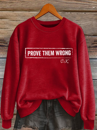 Women'S Casual Letter Print Long-Sleeved Sweatshirt