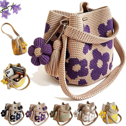 Handmade Crochet Flower Tote