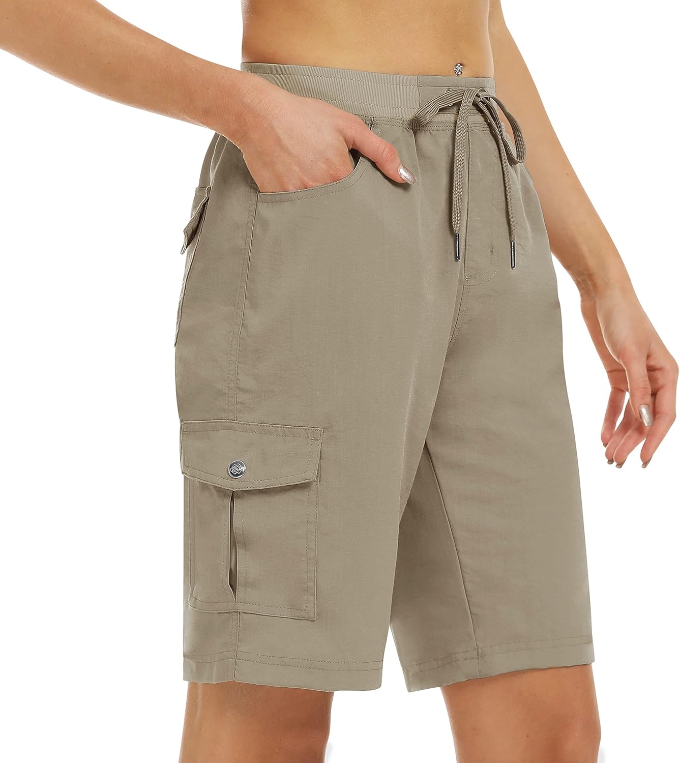 Women's Quick-Dry Cargo Shorts with Pockets