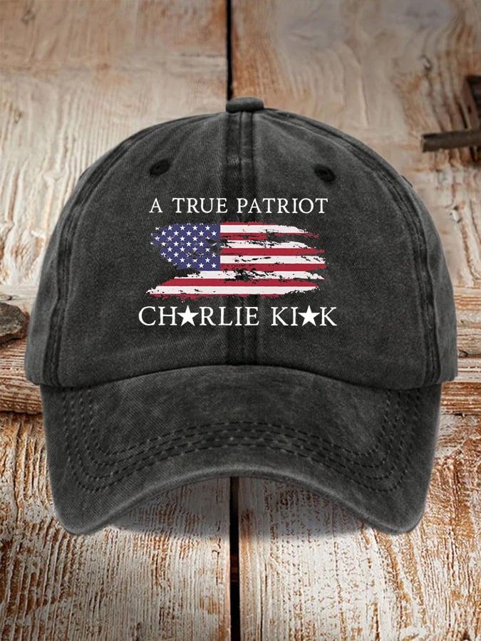 Unisex Freedom American Flag Print Baseball Cap