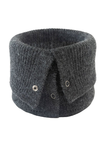 Solid Color Warm Knitted Scarf