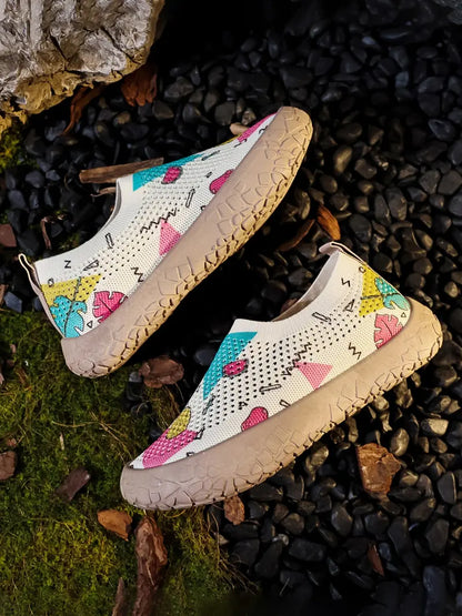 Women's Knit Breathable Slip-On Casual Shoes