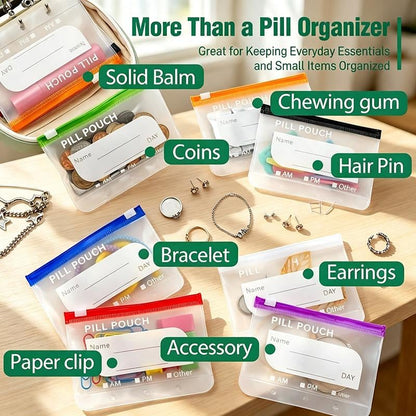 ⏳Limited-time 49% off⏰ Waterproof Pill Pouch Set – 14-Day Reusable Pocket Pharmacy
