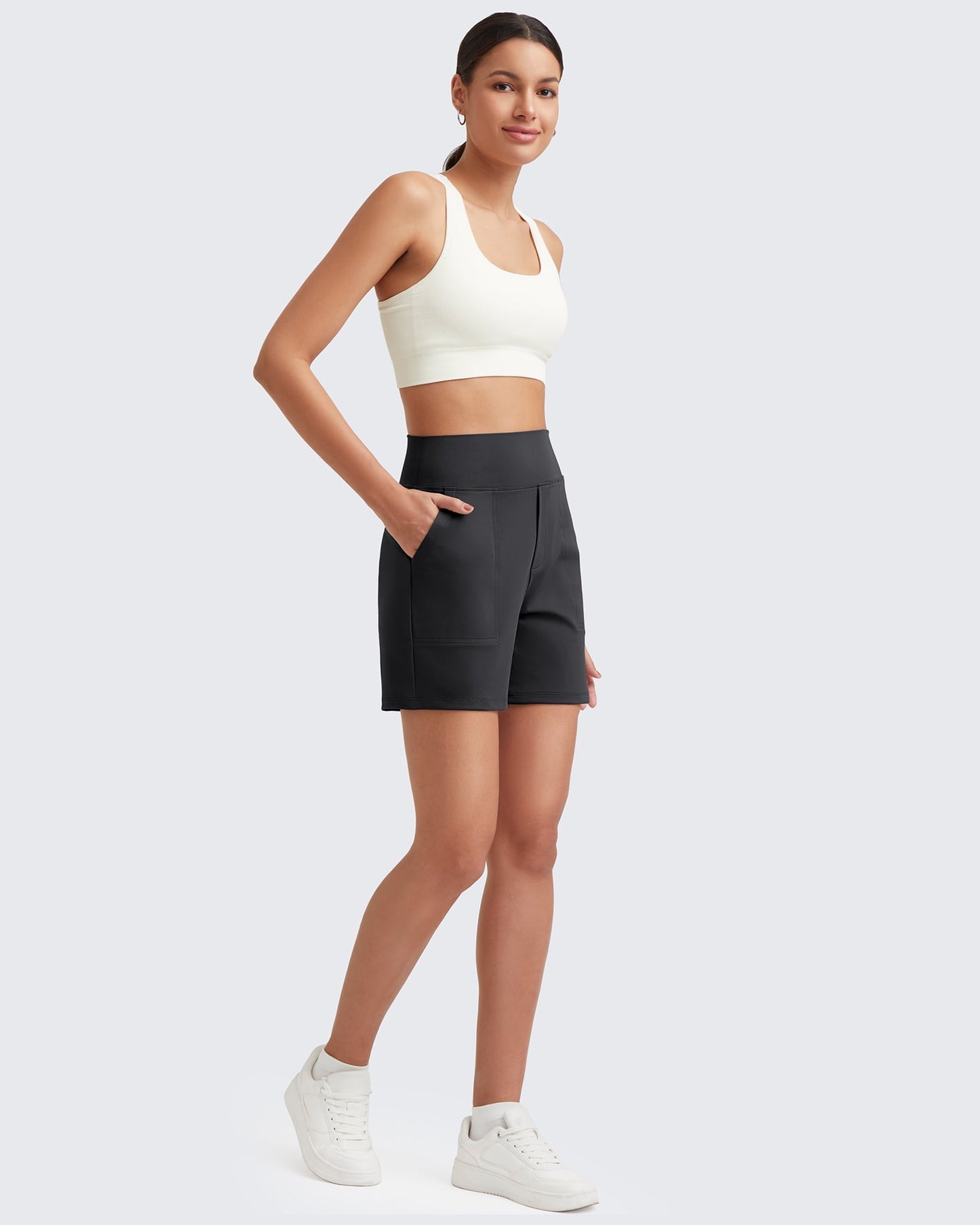 Women's 5'' Athletic Shorts High Waisted Running Yoga Shorts