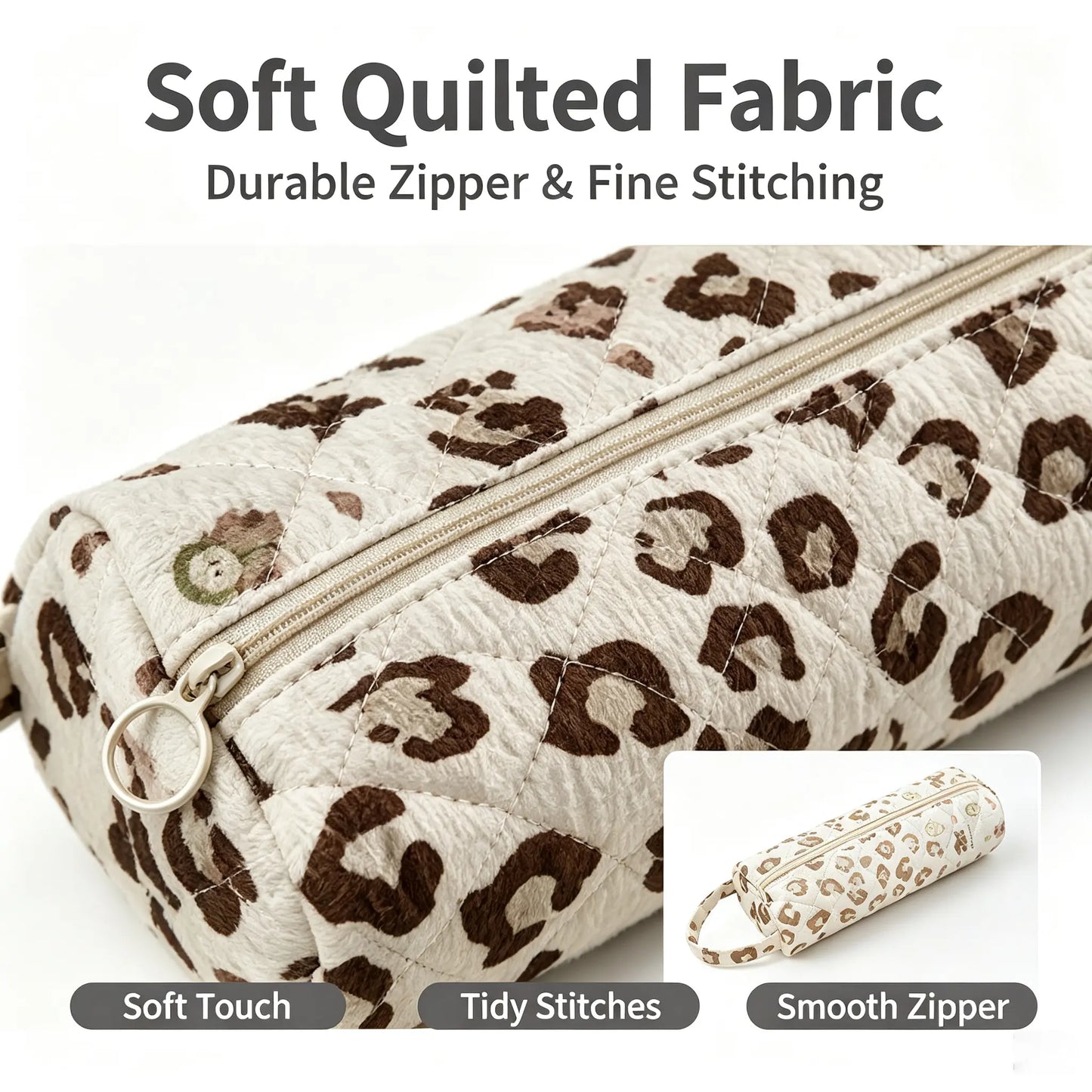 Quilted Hair Dryer Storage Bag - Travel Case for Hair Dryer, Curling Iron & Straightener