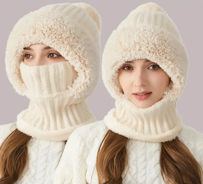 4-in-1 Full-Covering Winter Beanie Hat