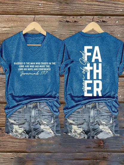 Women's Retro Faith Print T-Shirt