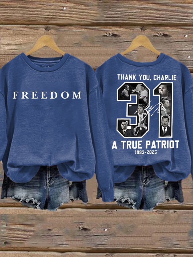 Women's freedom Casual Printed Sweatshirt
