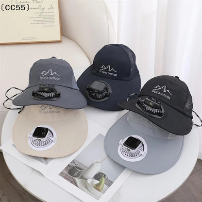 Solar-Powered Fan Hat for Men and Women - Perfect for Fishing and Outdoor Activities!