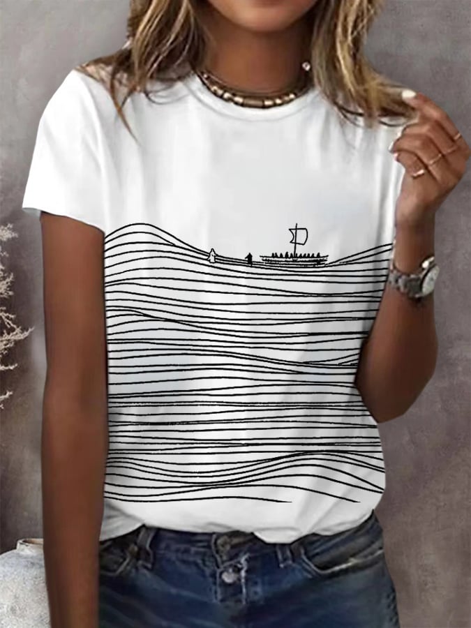 Women's Retro Faith Print T-Shirt