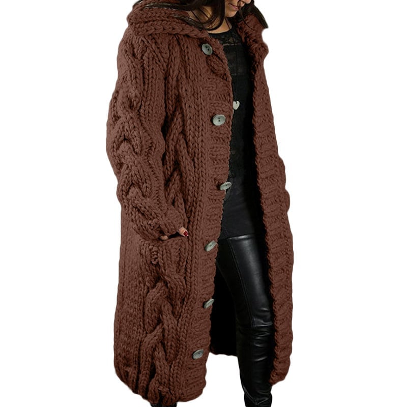 🔥FREE SHIPPING ONLY TODAY🔥2025 Knitted Thick-Line Jumper Coat