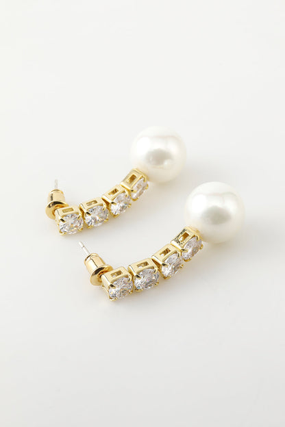 Crystal Pearl Earrings
