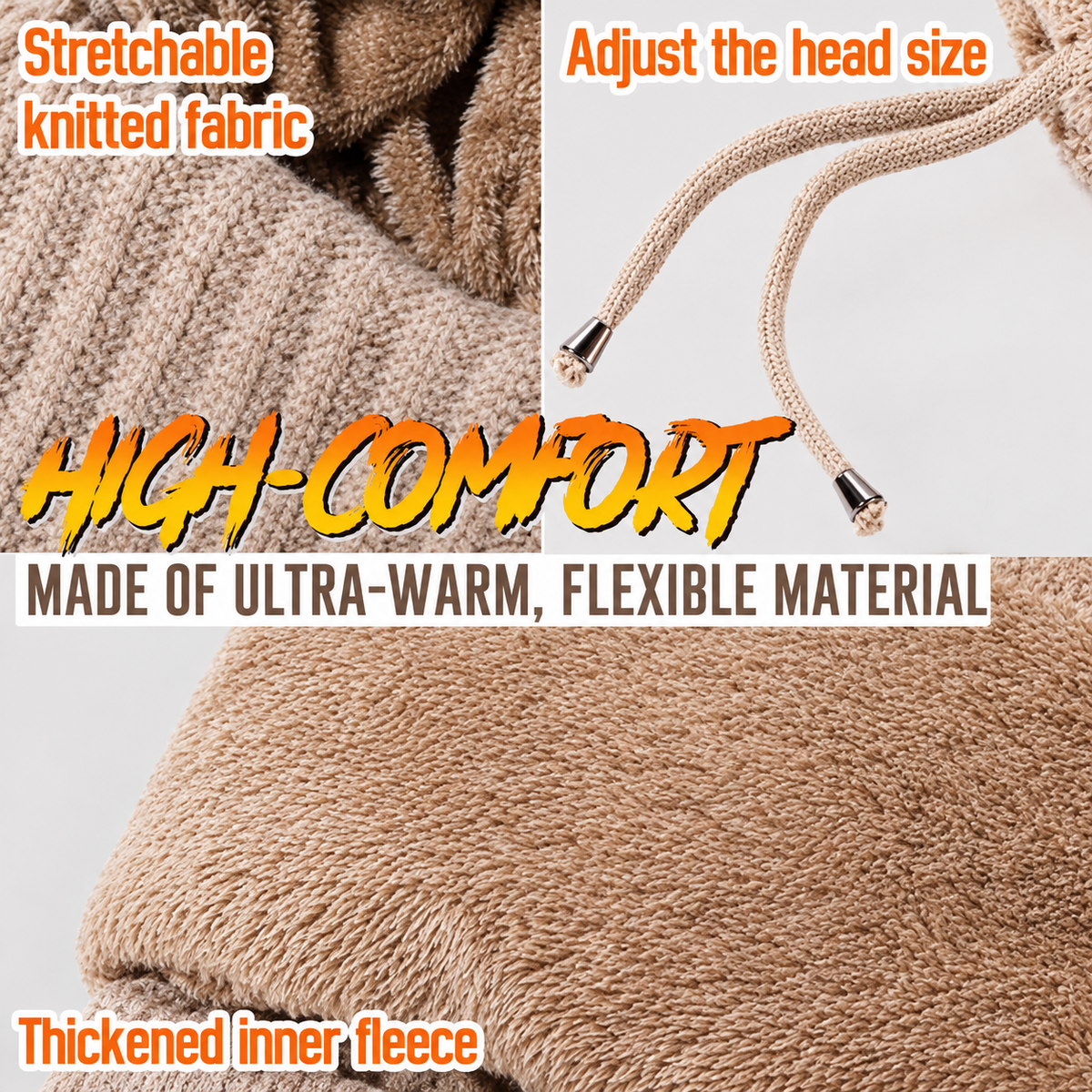 4-in-1 Full-Covering Winter Beanie Hat
