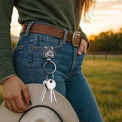 Western Initial Key Clip