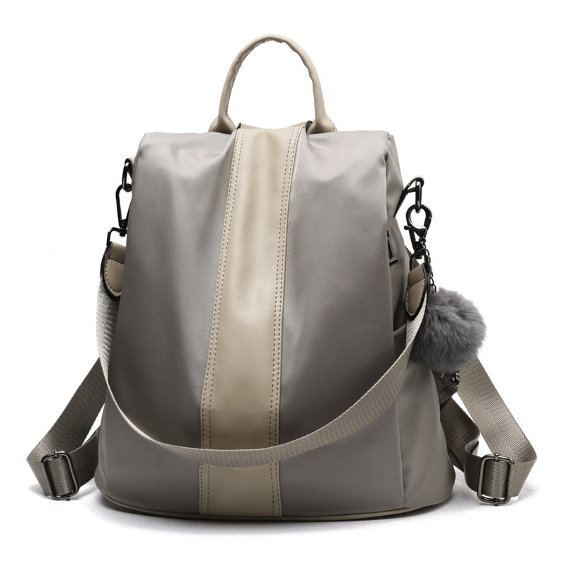 2-in-1 Anti-Theft Leather Women’s Backpack – Convertible Women’s Handbag