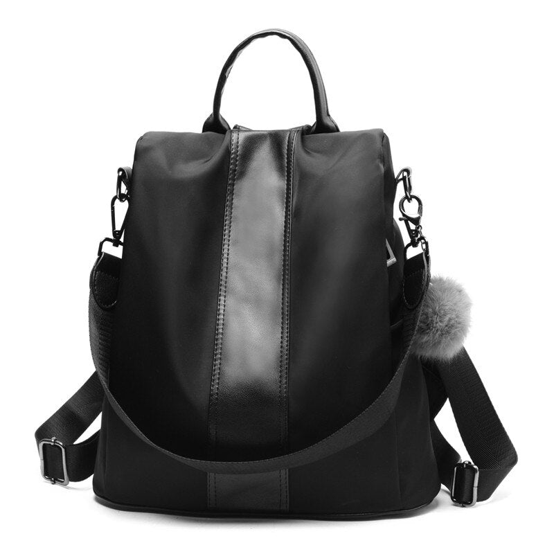 2-in-1 Anti-Theft Leather Women’s Backpack – Convertible Women’s Handbag