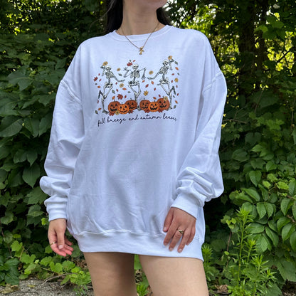 Fall Breeze & Autumn Leaves Crewneck